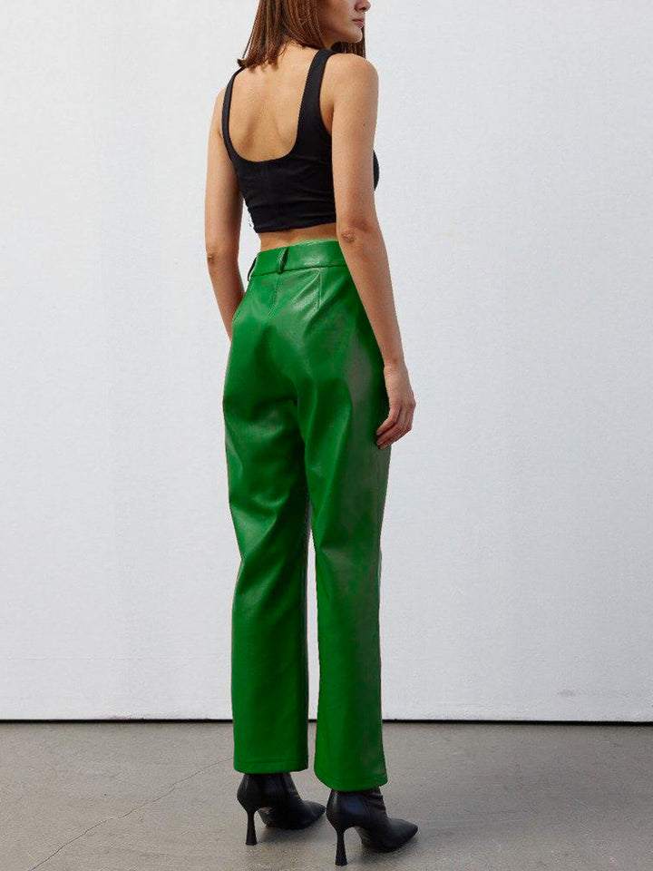 Green skin pants