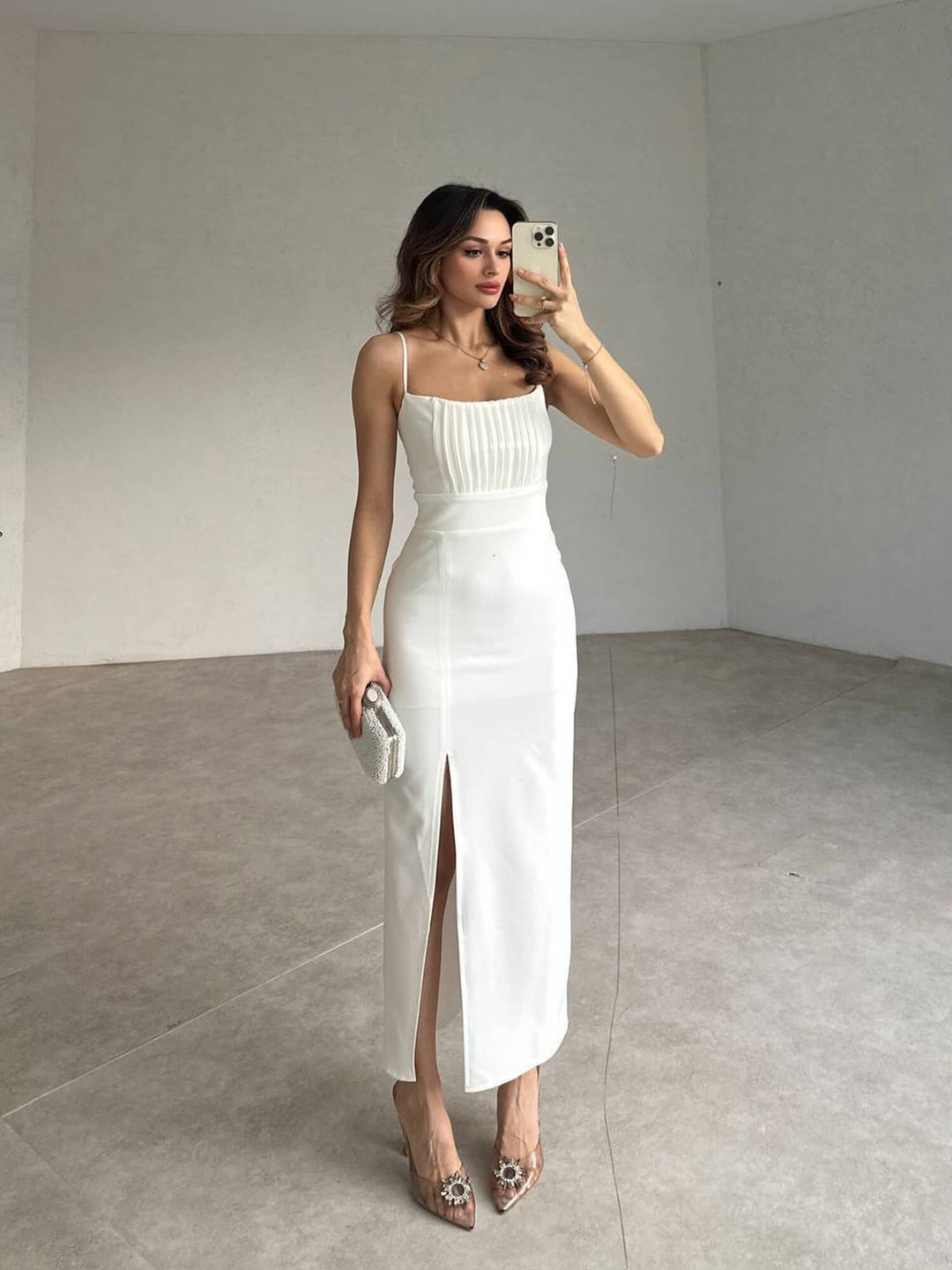 Elegant dress White