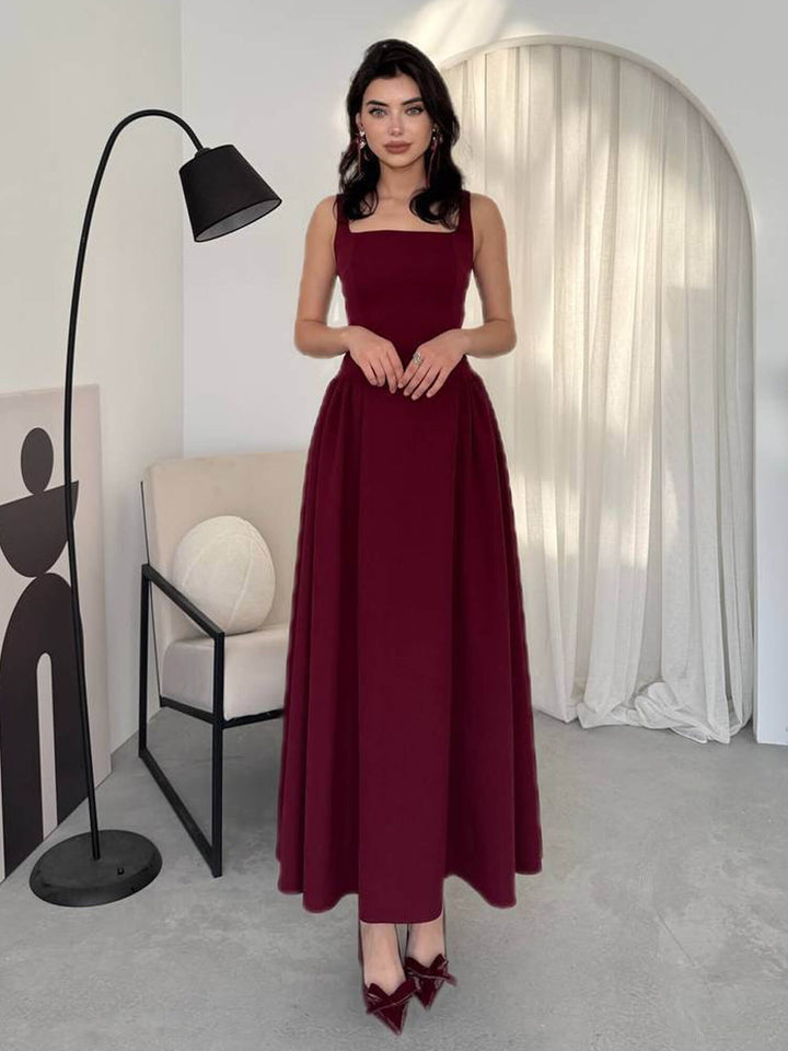 Loose dress - Burgundy