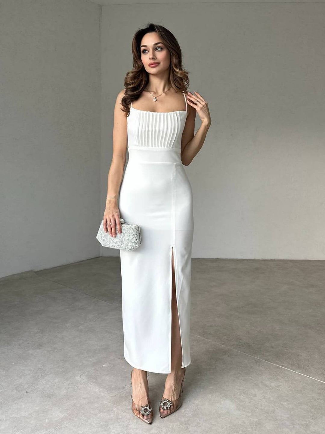 Elegant dress White