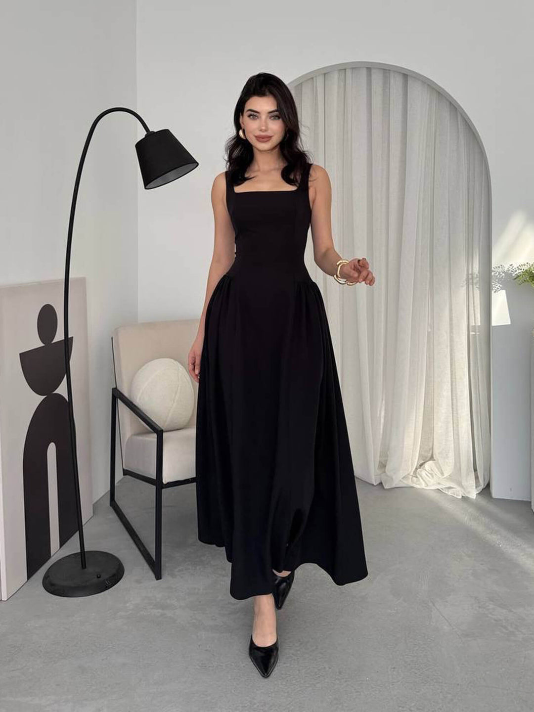 Loose dress - black